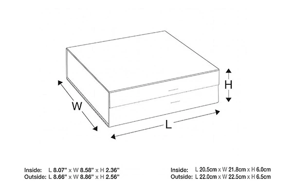 Luxury Rigid Magnetic Closure Gift Box With Dual Ribbons Luxury Rigid Magnetic Closure Gift Box With Dual Ribbons